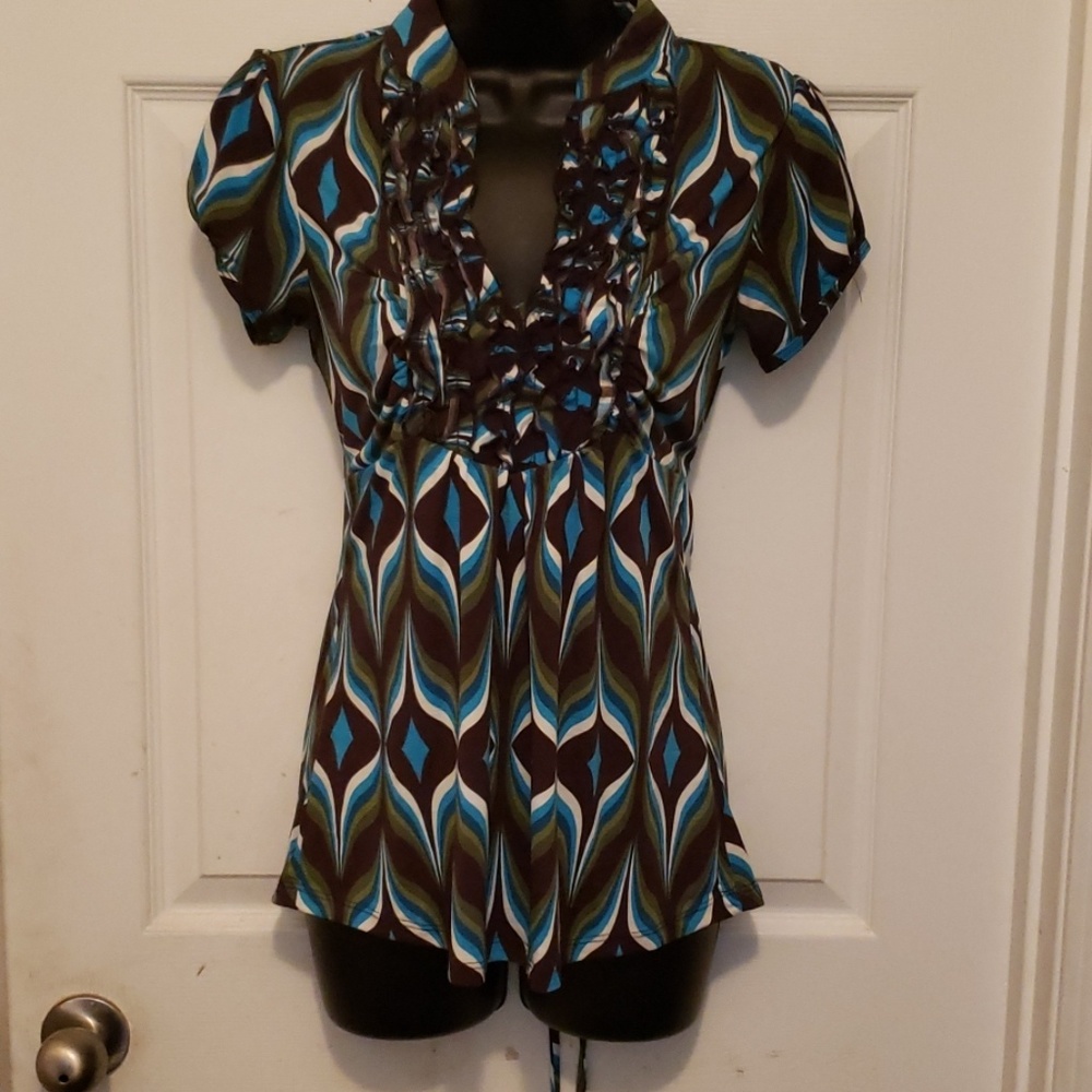 🙂Green brown blue  SOULMATES top